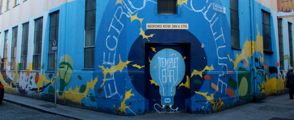 Stedentrip Dublin: street art in Temple Bar | Mooistestedentrips.nl